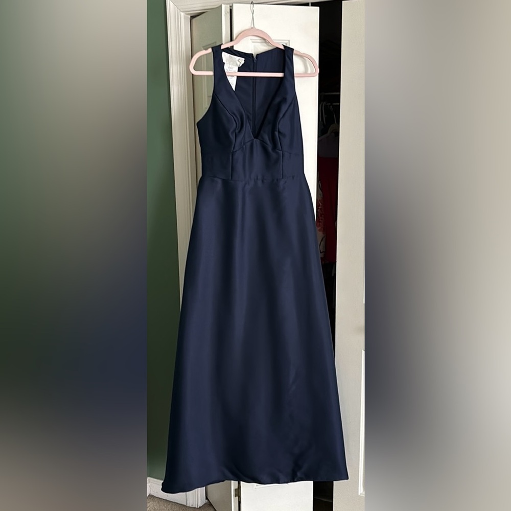 David’s Bridal Blue formal gown size 10
